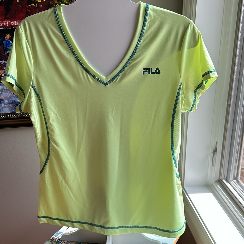 TWO for ONE Fila Sport Brand Activewear Workout Tops. Size LARGE. - Picture 2 of 8